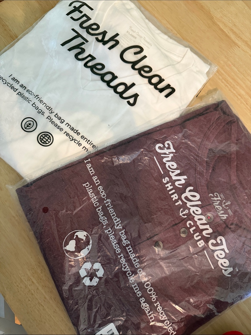 Men’s fresh clean threads bundle of 2 - Maroon and White